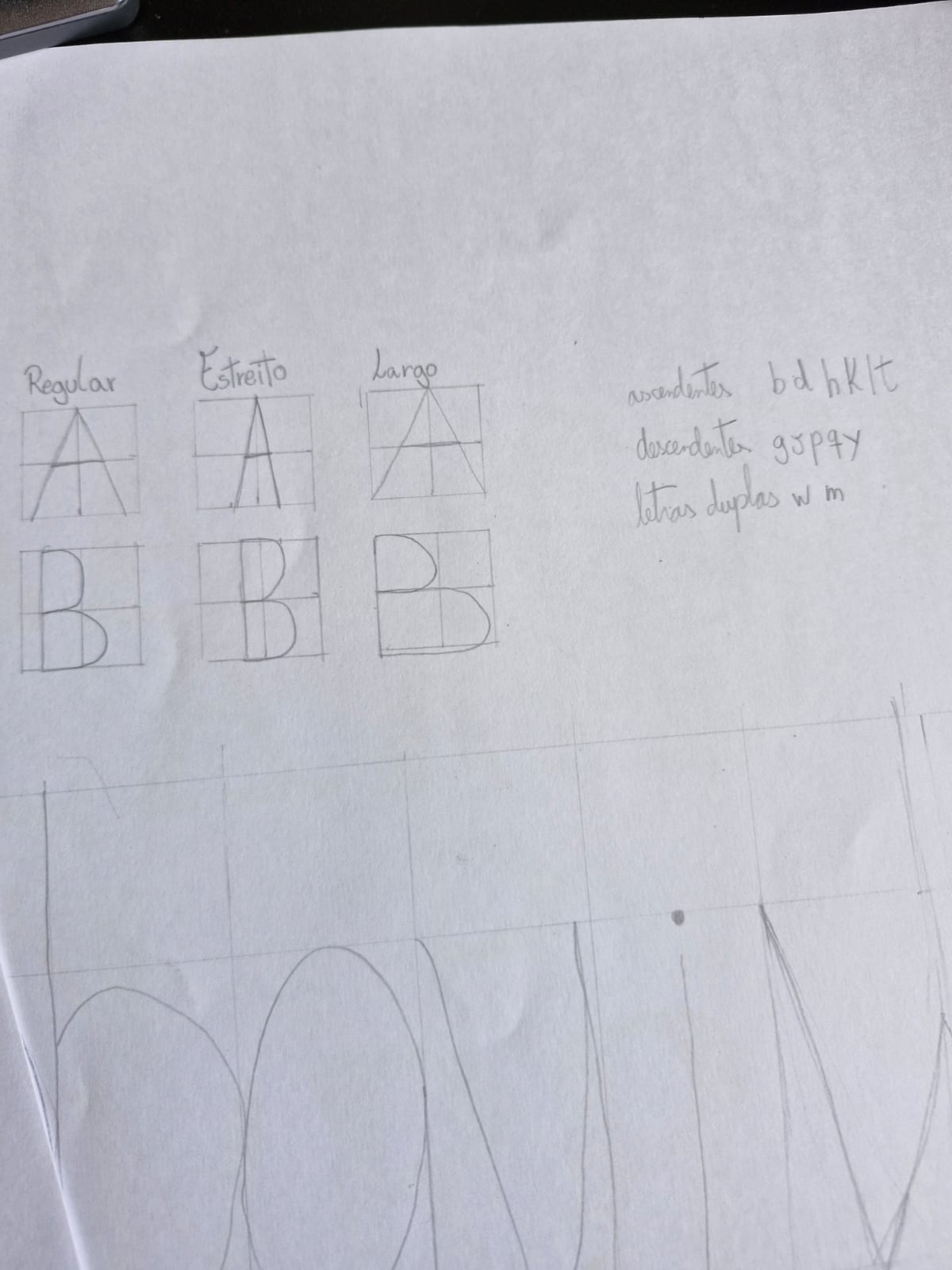 Pictures of my lettering attempt